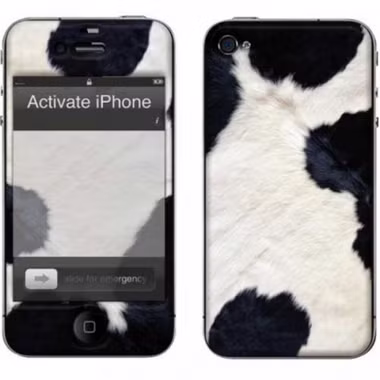 muvit Customization Kit für iPhone 4, Cow