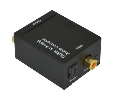 Perimac Digital-Analog Audio Konverter (Toslink zu RCA Adapter)