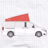 Aufstelldach-Isolierung mit magnetischer Befestigung für Mercedes-Benz Marco Polo (ab 2014) für Mercedes-Benz Marco Polo / Horizon / Activity (W447) (Beige) | Schwarz