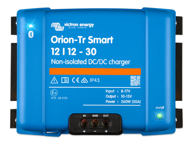 Victron Orion-Tr Smart 12/12-30A booster de charge DC-DC pour une charge optimisée de tous les types de batteries