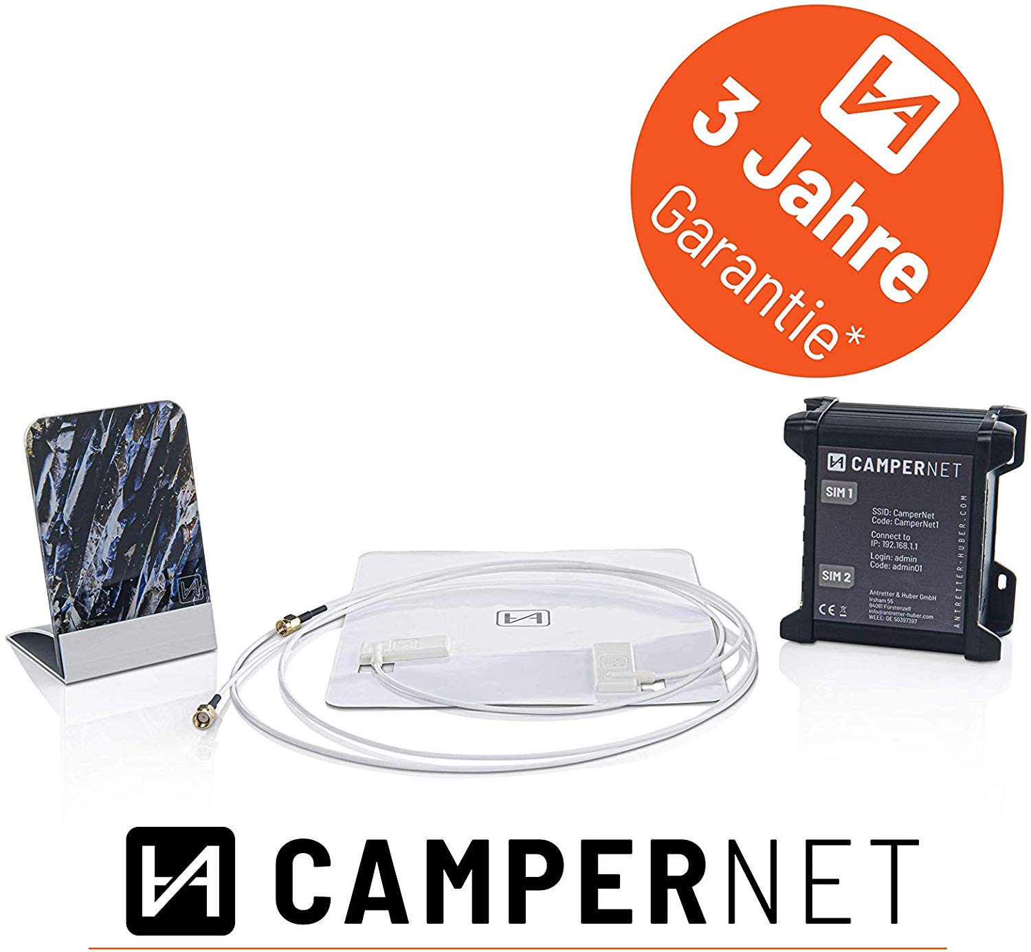 Der CamperNet LTE/WLAN MiMo Router mit LTE & Wlan MiMo Antenne für ...