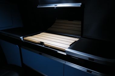 Cutting board, storage board, worktop, tray for camping in ship's floor look for Mercedes-Benz Marco Polo (W447) from 2014 onwards