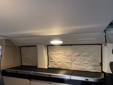 Kit d'isolation de l'espace habitable - tapis thermique pour Mercedes-Benz Marco Polo avec cuisine (W447) à partir de BJ2014, matériel de montage inclus (Beige) | Noir
