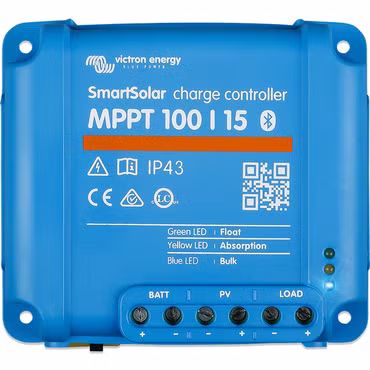 Victron Energie MPPT Smart Solar Laderegler - MPPT SmartSolar 100/15 inklusive Bluetooth und Smartphone App