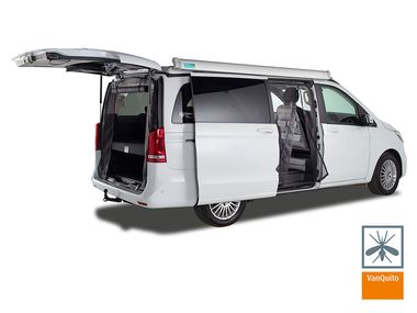 Moustiquaire magnétique pour Mercedes-Benz classe V, Vito, Marco Polo, Horizon, Activity à partir de BJ2014 (W447) porte(s) coulissante(s)