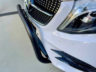 Front protection bar with underride guard for Mercedes-Benz V Class, Marco Polo, Horizon, Activity V Class 2019 - 2024 Mopf1 (high version. without underrun protection)