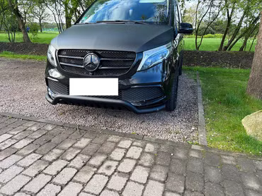 Pare-buffle avec protection anti-encastrement pour Mercedes-Benz classe V, Marco Polo, Horizon, Activity Classe V 2019 - 2024 Mopf1 (version mi-hauteur)