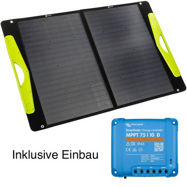The mobile solar system including installation for the Mercedes-Benz Marco Polo, Horizon, Activity, Viano from 2004 onwards. Self-sufficient solar power for your campervan