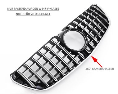 Grille de calandre Panamericana Optik pour Mercedes-Benz Vito, Classe V, Marco Polo, Horizon, Activity 